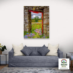 Canvas Wrap - Summer Wildflower Meadow, Ballynacally, County Clare - James A. Truett - Moods of Ireland - Irish Art