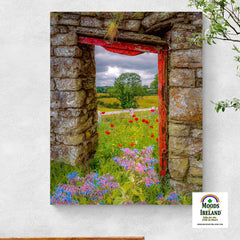 Canvas Wrap - Summer Wildflower Meadow, Ballynacally, County Clare - James A. Truett - Moods of Ireland - Irish Art