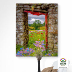 Canvas Wrap - Summer Wildflower Meadow, Ballynacally, County Clare - James A. Truett - Moods of Ireland - Irish Art