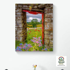 Canvas Wrap - Summer Wildflower Meadow, Ballynacally, County Clare - James A. Truett - Moods of Ireland - Irish Art