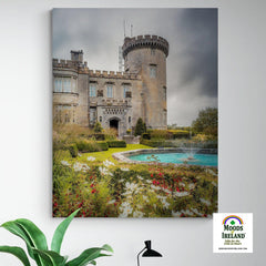 Canvas Wrap - Side entrance and Garden, Dromoland Castle, County Clare - James A. Truett - Moods of Ireland - Irish Art