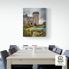 Canvas Wrap - Side entrance and Garden, Dromoland Castle, County Clare - James A. Truett - Moods of Ireland - Irish Art