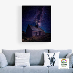 Canvas Wrap - Starry Night over Abandoned Cottage, County Clare - Moods of Ireland