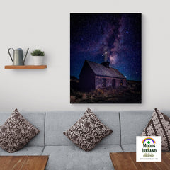 Canvas Wrap - Starry Night over Abandoned Cottage, County Clare - Moods of Ireland