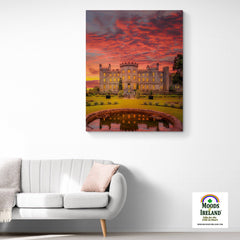 Canvas Wrap - Sunset over Markree Castle, County Sligo - James A. Truett - Moods of Ireland - Irish Art