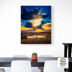 Canvas Wrap - Sunset over Lake at Tountinna, County Tipperary - Moods of Ireland