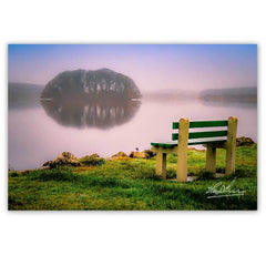 Print - Bench at Lake Knockalough, County Clare - James A. Truett - Moods of Ireland - Irish Art