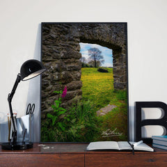 Canvas Wrap - Foxglove and Dandelion Meadow, County Clare - James A. Truett - Moods of Ireland - Irish Art
