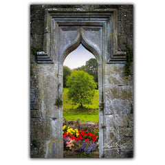 Canvas Wrap - Irish Summer through Kildysart Church Ruins, County Clare - James A. Truett - Moods of Ireland - Irish Art