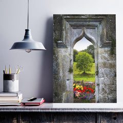 Canvas Wrap - Irish Summer through Kildysart Church Ruins, County Clare - James A. Truett - Moods of Ireland - Irish Art