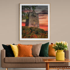 Print - Ballinalacken Castle at Sunset, County Clare - James A. Truett - Moods of Ireland - Irish Art