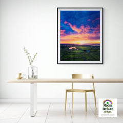 Print - Sunrise over Ballylean Lake and the Shannon Estuary, County Clare - James A. Truett - Moods of Ireland - Irish Art
