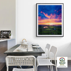 Print - Sunrise over Ballylean Lake and the Shannon Estuary, County Clare - James A. Truett - Moods of Ireland - Irish Art