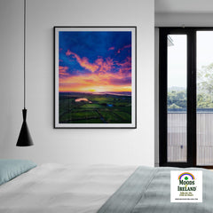 Print - Sunrise over Ballylean Lake and the Shannon Estuary, County Clare - James A. Truett - Moods of Ireland - Irish Art