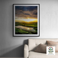 Print - Sunrise Reflections in Ballylean Lough, County Clare, Ireland - James A. Truett - Moods of Ireland - Irish Art