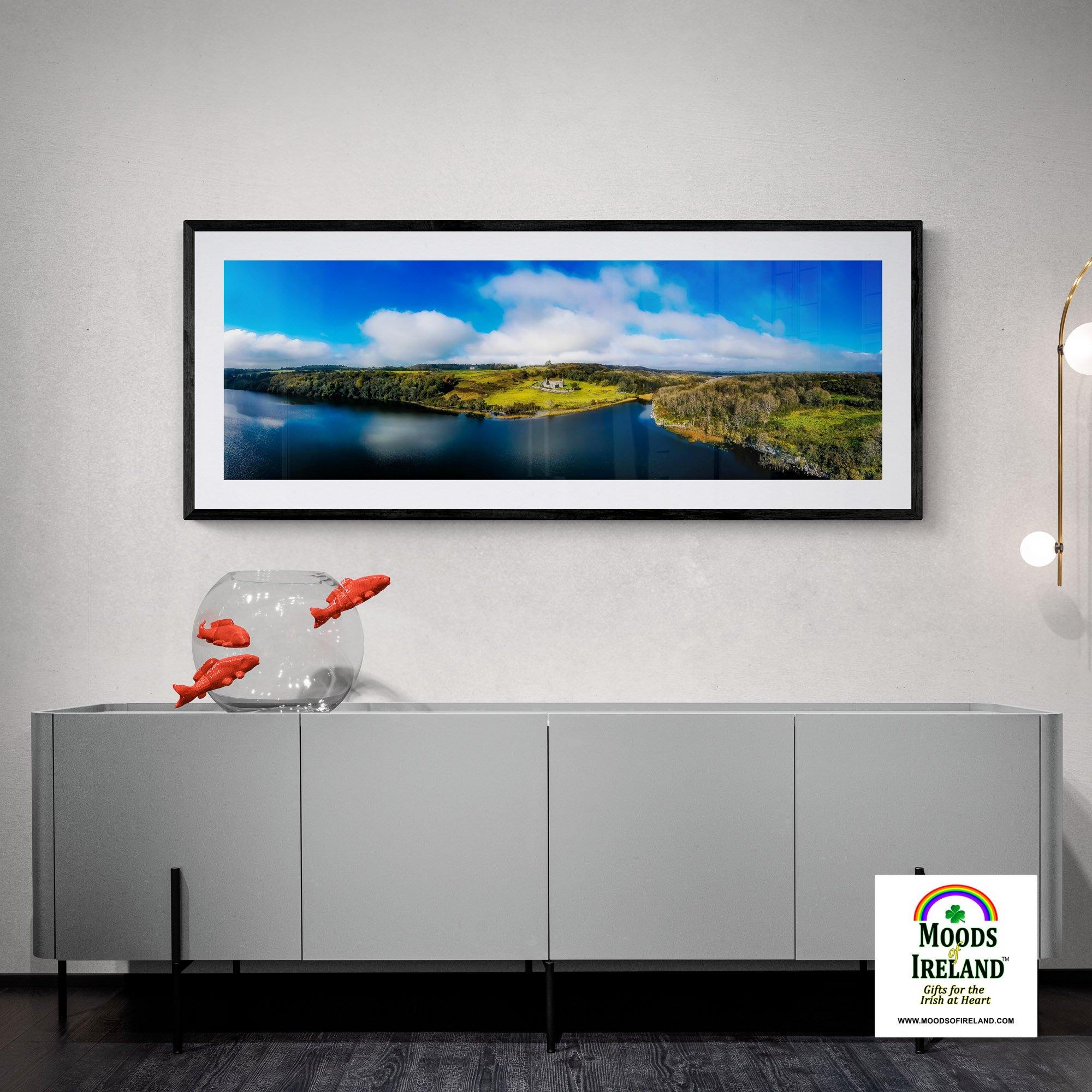 Panorama Print - Killone Abbey and Lake on Newhall Estate, County Clare - James A. Truett - Moods of Ireland - Irish Art