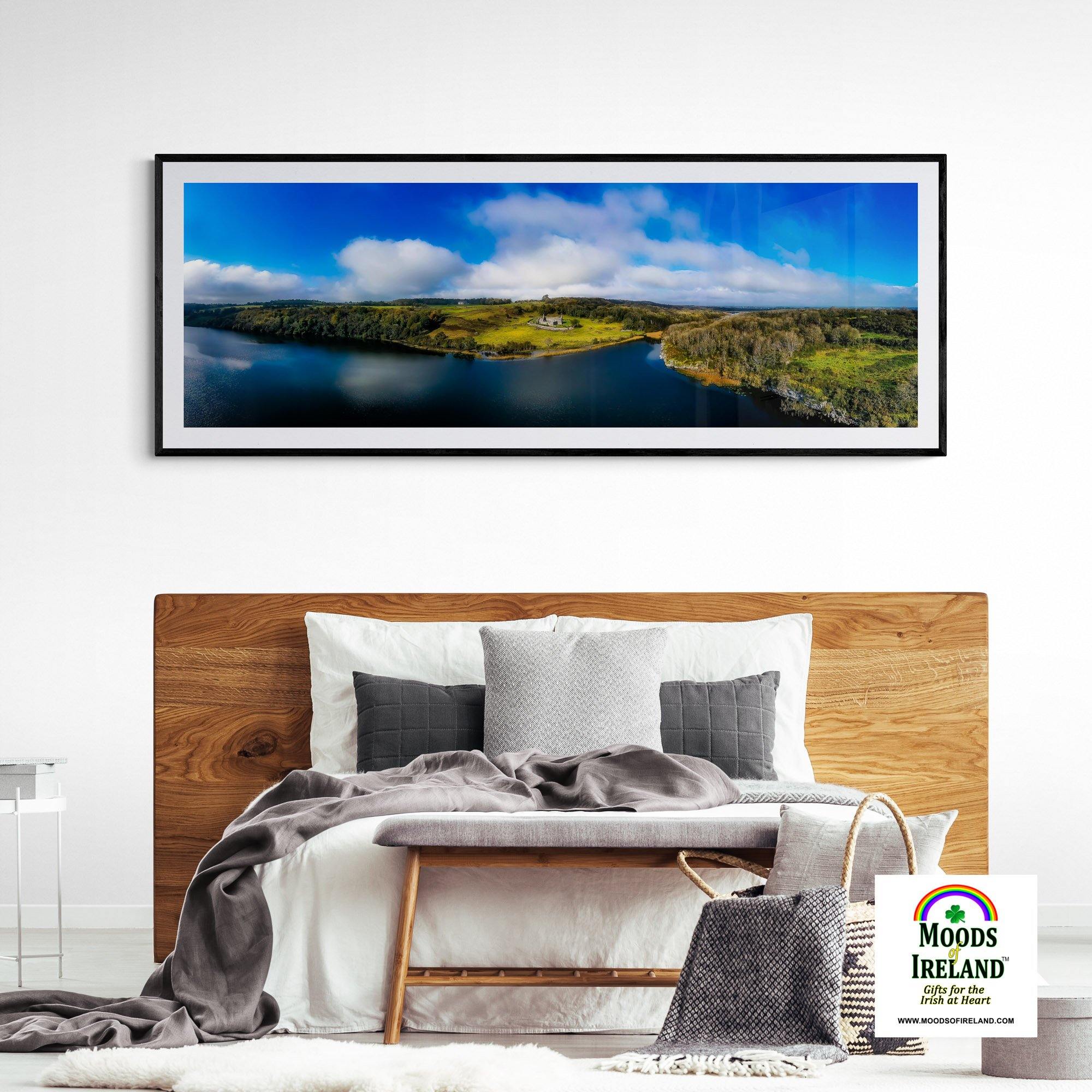 Panorama Print - Killone Abbey and Lake on Newhall Estate, County Clare - James A. Truett - Moods of Ireland - Irish Art