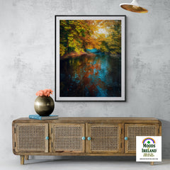 Print - Yellow and Orange Autumn Reflections
