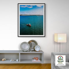 Print - Fishing Vessel on Carrigaholt Bay, County Clare - James A. Truett - Moods of Ireland - Irish Art