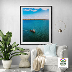 Print - Fishing Vessel on Carrigaholt Bay, County Clare - James A. Truett - Moods of Ireland - Irish Art