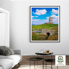 Print - Castle on a Hill, Doonagore, County Clare - James A. Truett - Moods of Ireland - Irish Art
