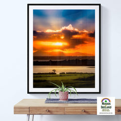 Print - Glorious Shannon Estuary Sunrise, County Clare - James A. Truett - Moods of Ireland - Irish Art