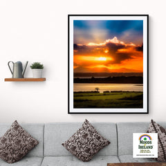 Print - Glorious Shannon Estuary Sunrise, County Clare - James A. Truett - Moods of Ireland - Irish Art
