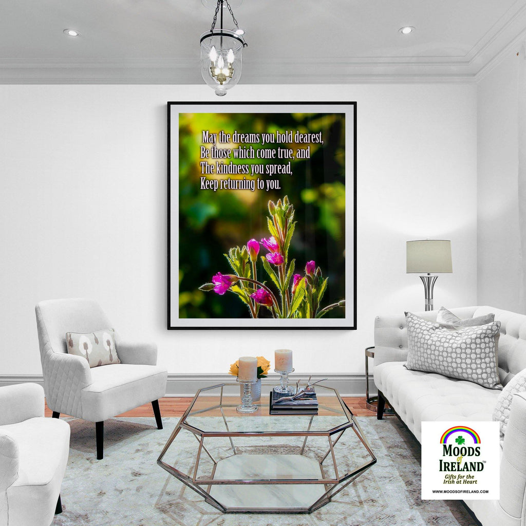 Irish Blessing Print - May the Dreams You Hold Dearest - James A. Truett - Moods of Ireland - Irish Art