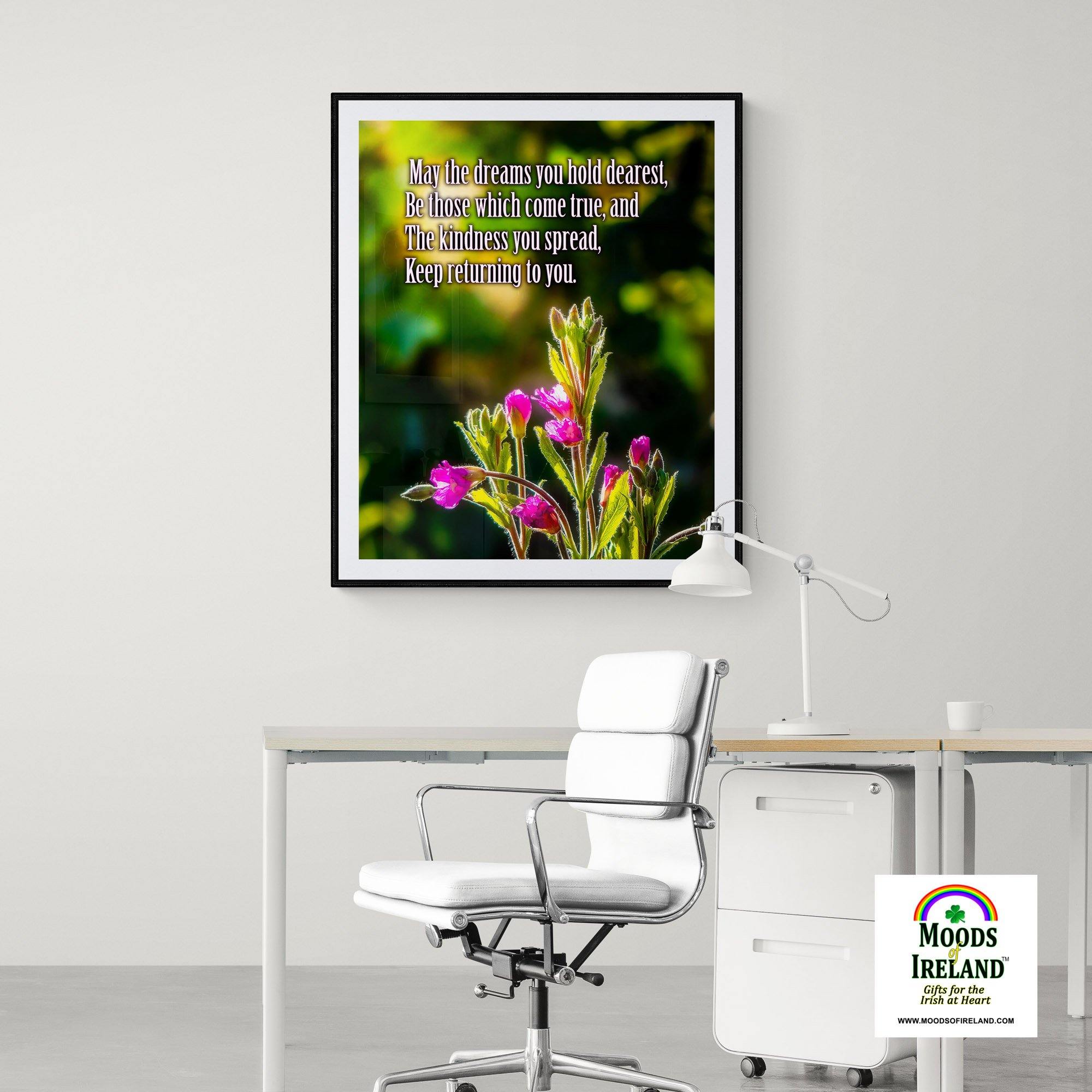 Irish Blessing Print - May the Dreams You Hold Dearest - James A. Truett - Moods of Ireland - Irish Art