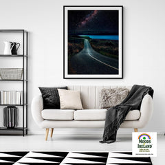 Print - Night sky over Shannon Estuary, County Clare - Moods of Ireland