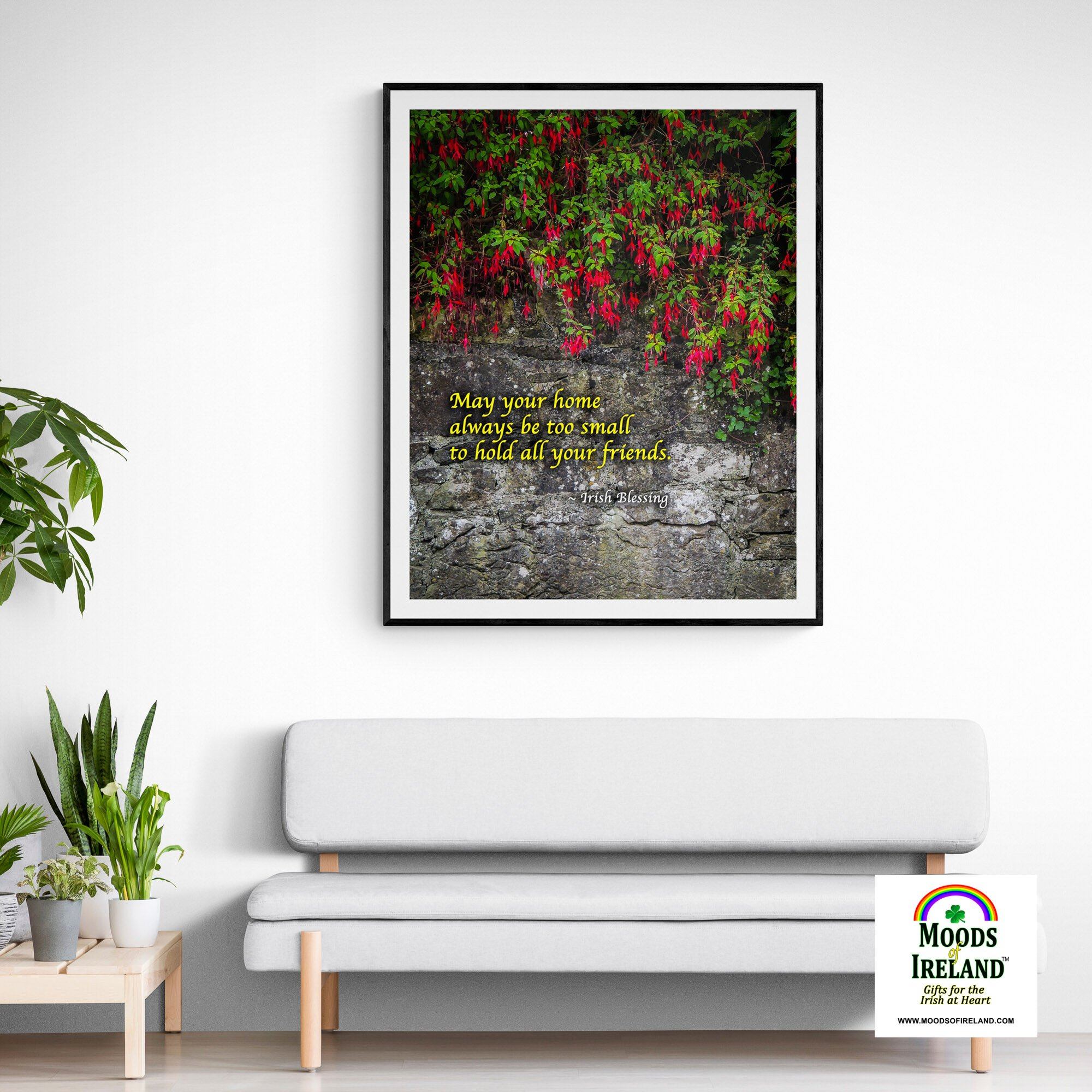 Print - Irish Blessing, May Your Home Always Be Too Small - James A. Truett - Moods of Ireland - Irish Art