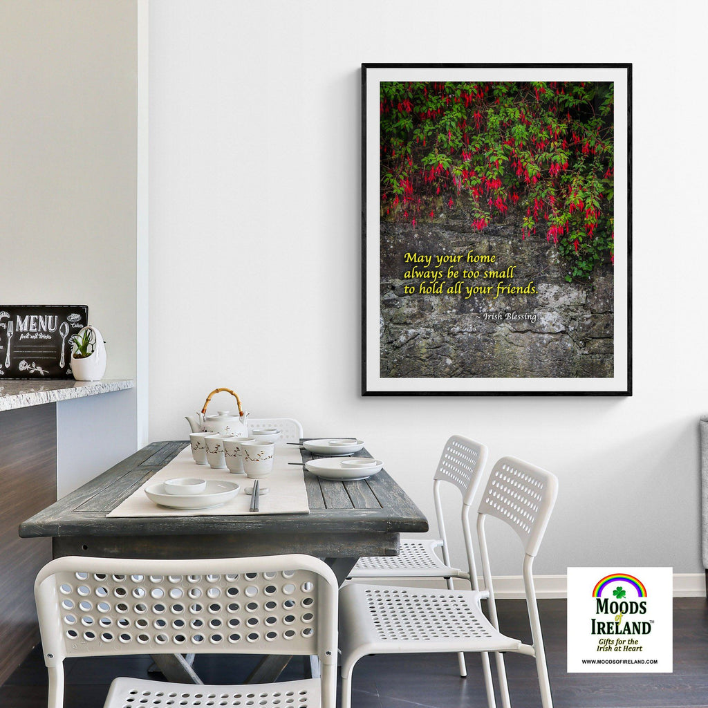 Print - Irish Blessing, May Your Home Always Be Too Small - James A. Truett - Moods of Ireland - Irish Art