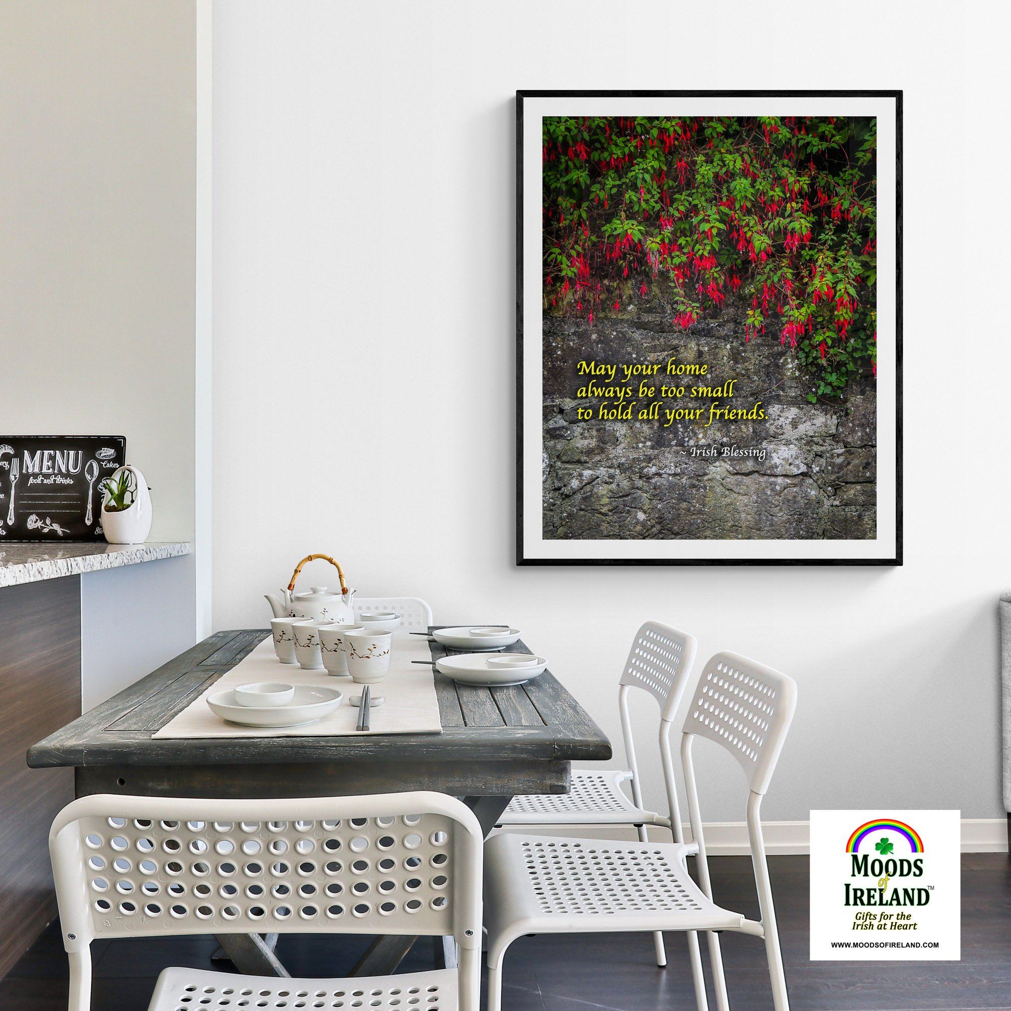 Print - Irish Blessing, May Your Home Always Be Too Small - James A. Truett - Moods of Ireland - Irish Art
