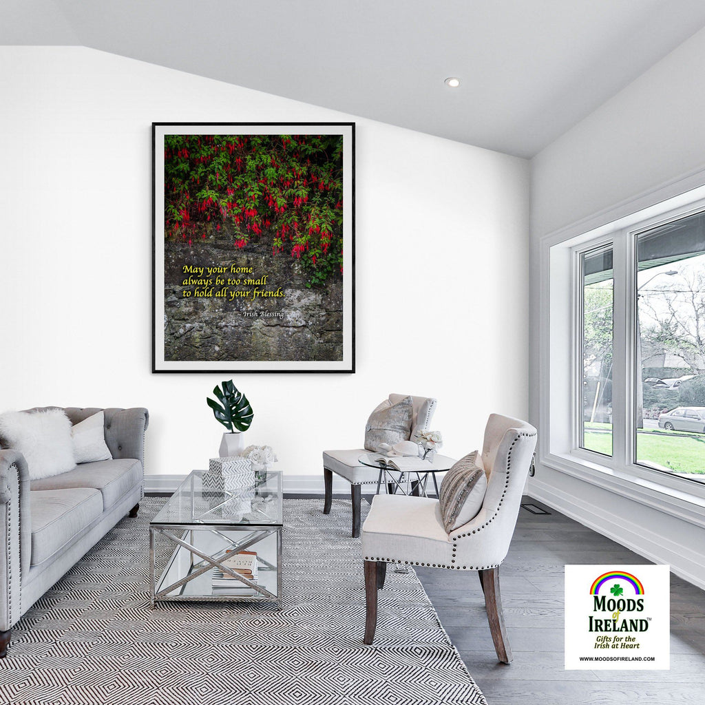 Print - Irish Blessing, May Your Home Always Be Too Small - James A. Truett - Moods of Ireland - Irish Art