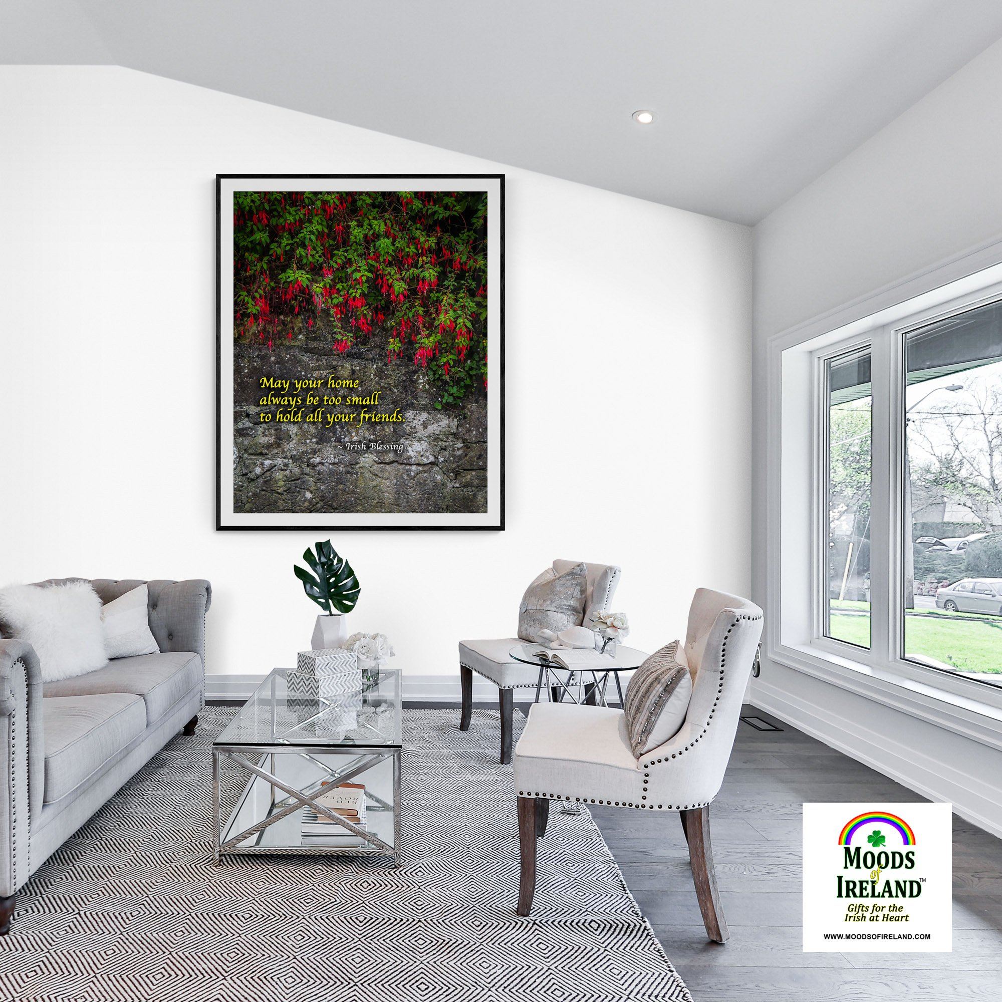 Print - Irish Blessing, May Your Home Always Be Too Small - James A. Truett - Moods of Ireland - Irish Art