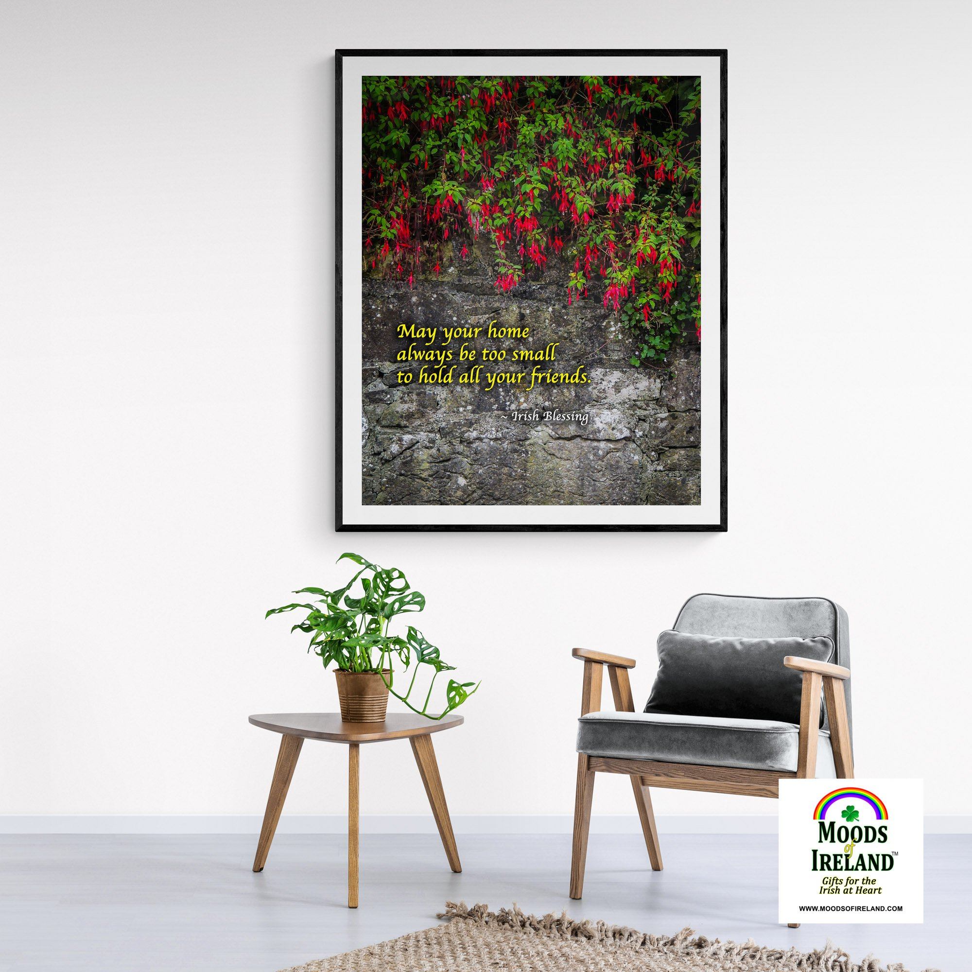 Print - Irish Blessing, May Your Home Always Be Too Small - James A. Truett - Moods of Ireland - Irish Art