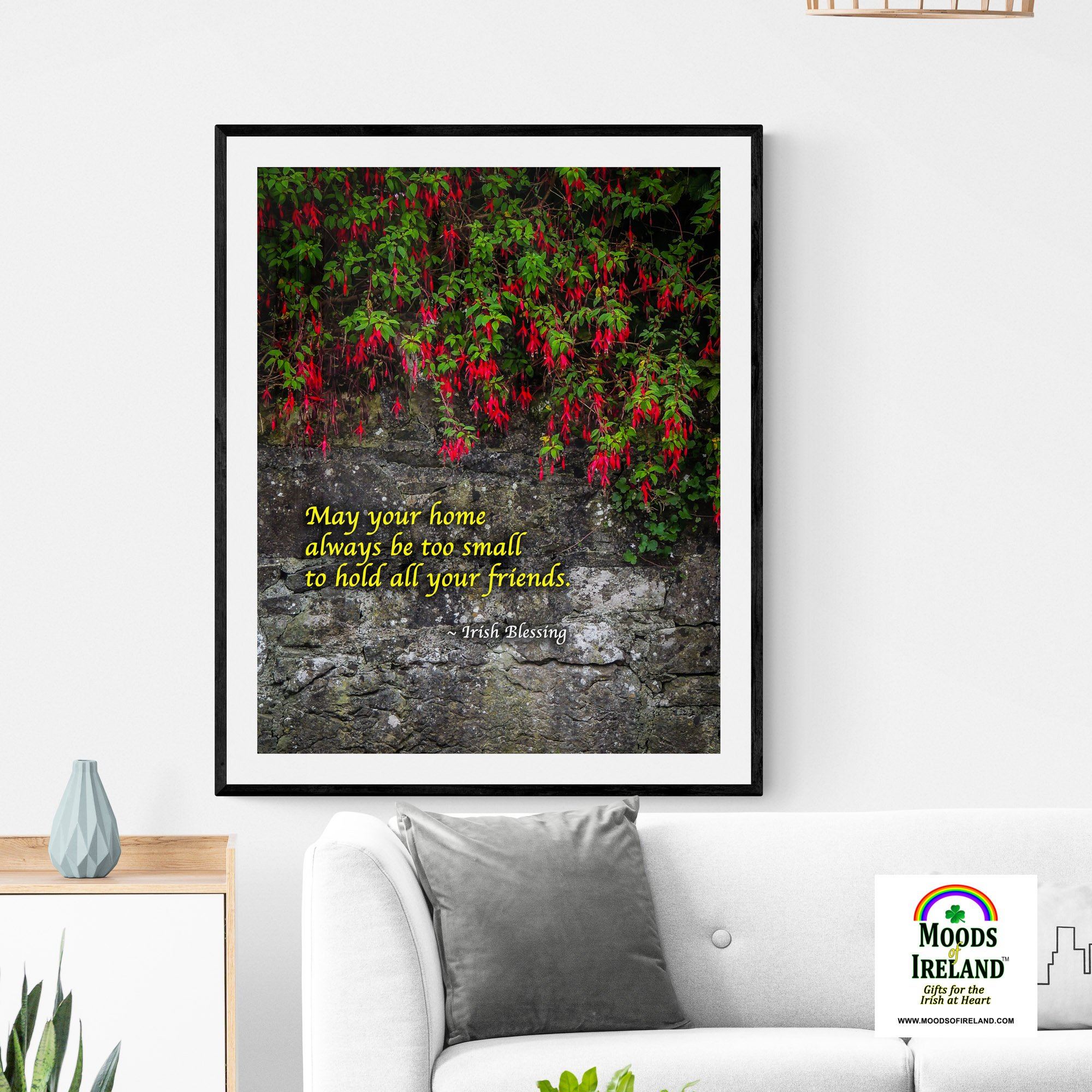 Print - Irish Blessing, May Your Home Always Be Too Small - James A. Truett - Moods of Ireland - Irish Art