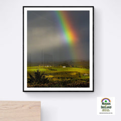 Print - Vibrant Rainbow over County Clare Countryside - James A. Truett - Moods of Ireland - Irish Art