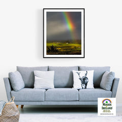 Print - Vibrant Rainbow over County Clare Countryside - James A. Truett - Moods of Ireland - Irish Art