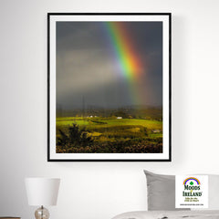 Print - Vibrant Rainbow over County Clare Countryside - James A. Truett - Moods of Ireland - Irish Art