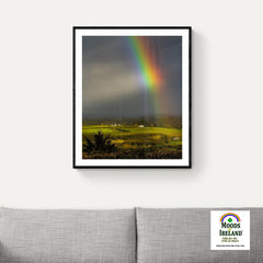 Print - Vibrant Rainbow over County Clare Countryside - James A. Truett - Moods of Ireland - Irish Art