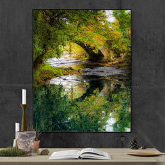 Canvas Wrap - Reflections at Clondegad Bridge, County Clare - James A. Truett - Moods of Ireland - Irish Art