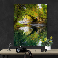 Canvas Wrap - Reflections at Clondegad Bridge, County Clare - James A. Truett - Moods of Ireland - Irish Art