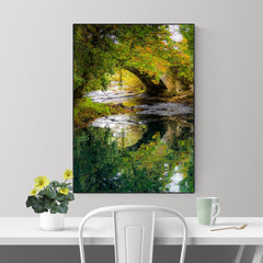 Canvas Wrap - Reflections at Clondegad Bridge, County Clare - James A. Truett - Moods of Ireland - Irish Art