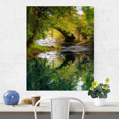 Canvas Wrap - Reflections at Clondegad Bridge, County Clare - James A. Truett - Moods of Ireland - Irish Art