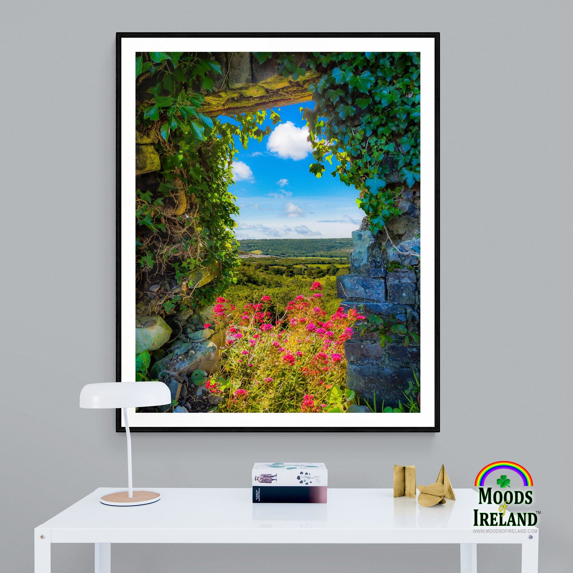 Print - Secret Irish Garden, County Clare - James A. Truett - Moods of Ireland - Irish Art
