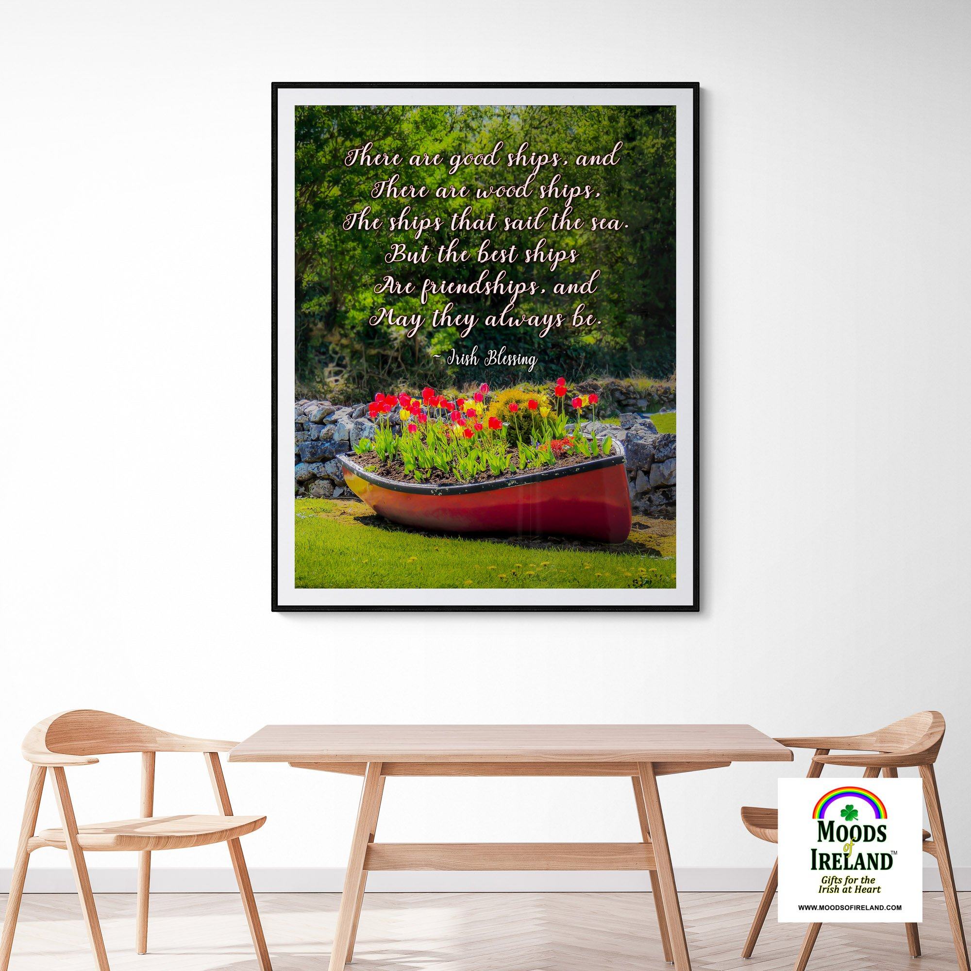 Print - There are Good Ships Irish Friendship Blessing - James A. Truett - Moods of Ireland - Irish Art