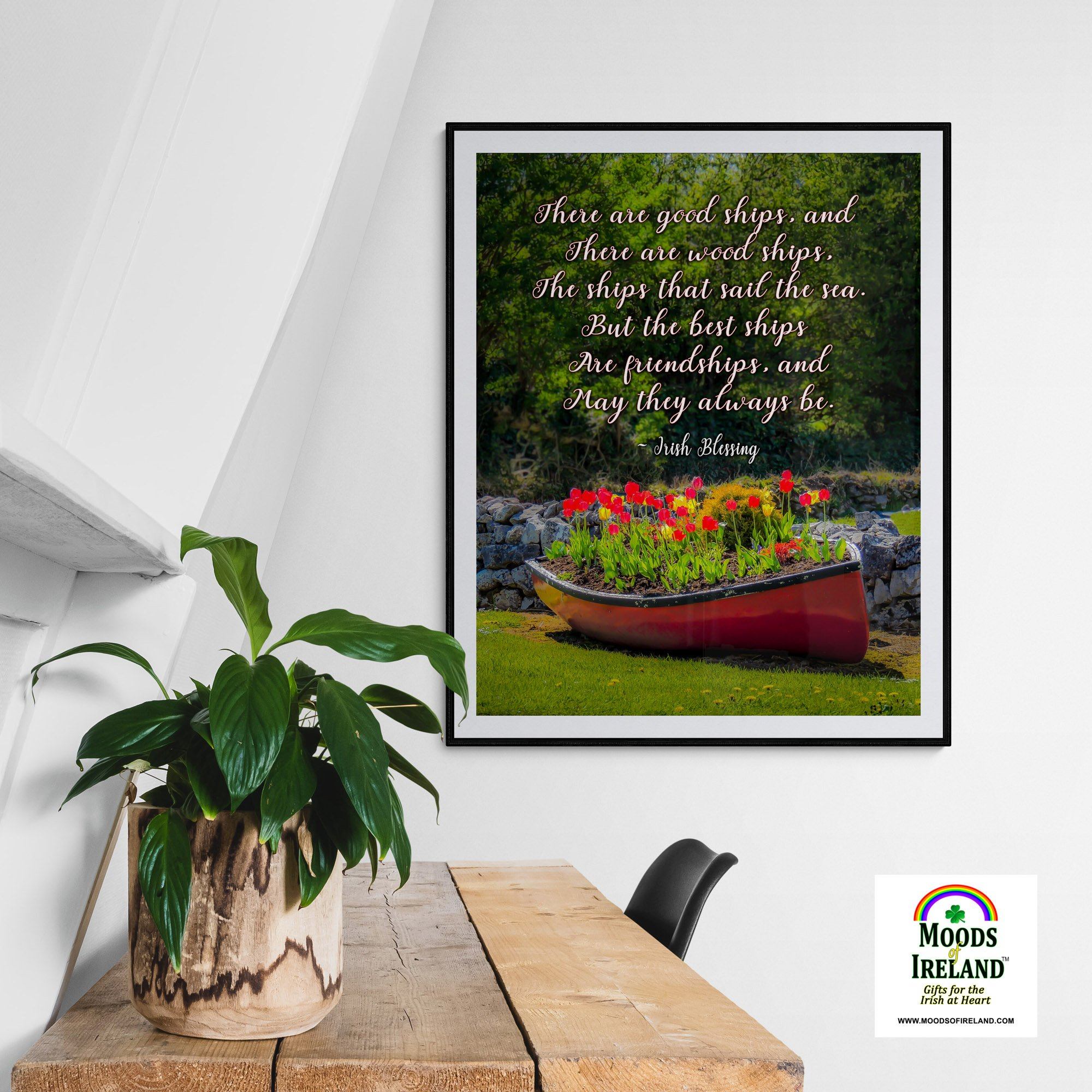 Print - There are Good Ships Irish Friendship Blessing - James A. Truett - Moods of Ireland - Irish Art