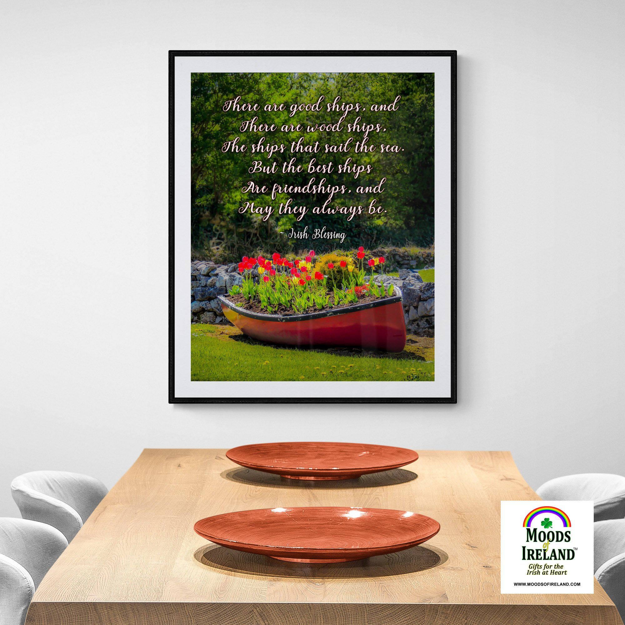 Print - There are Good Ships Irish Friendship Blessing - James A. Truett - Moods of Ireland - Irish Art