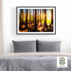 Print - Sun through the Woods Abstract, County Clare - James A. Truett - Moods of Ireland - Irish Art